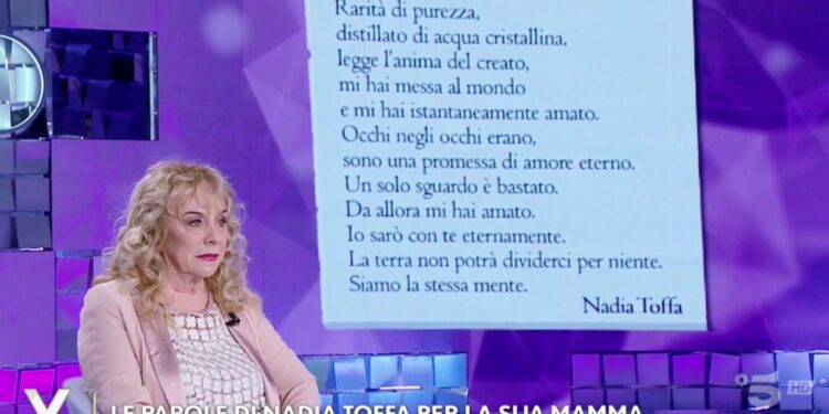 Margherita Rebuffoni, la madre di Nadia Toffa (Canale 5, diretta Verissimo)