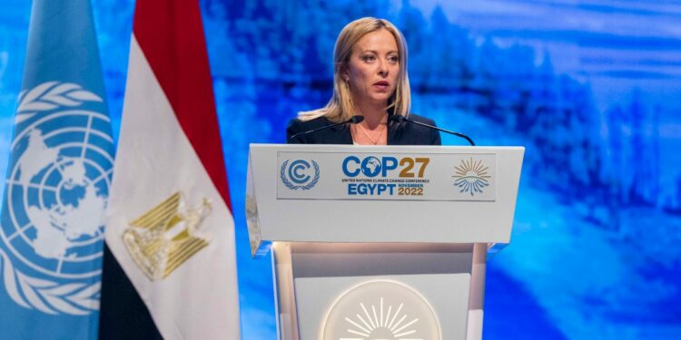 Meloni alla COP27