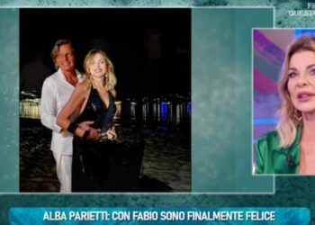 Alba Parietti e Fabio Adami