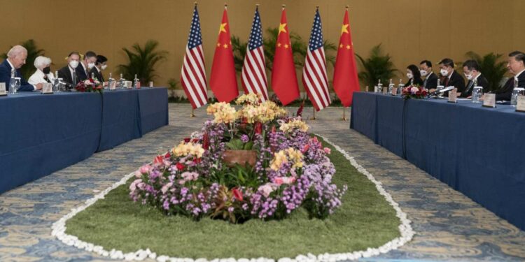 Incontro a Bali tra Joe Biden e Xi Jinping (Foto: 2022, LaPresse)