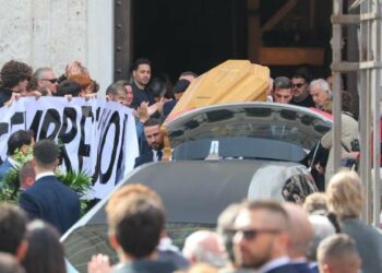 Il funerale di Francesco Valdiserri (LaPresse)