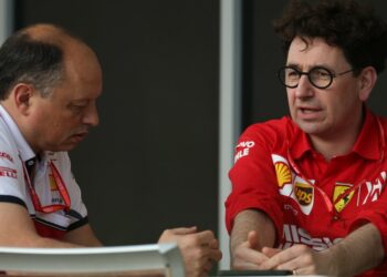 Frederic Vasseur e Mattia Binotto (Foto: 2018, LaPresse)