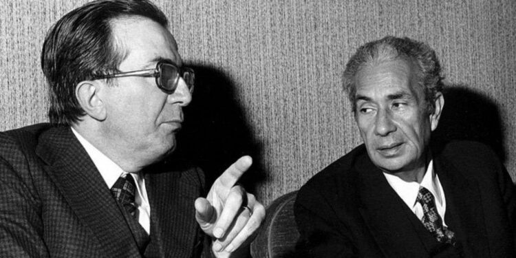 Aldo Moro e Giulio Andreotti (Wikipedia)