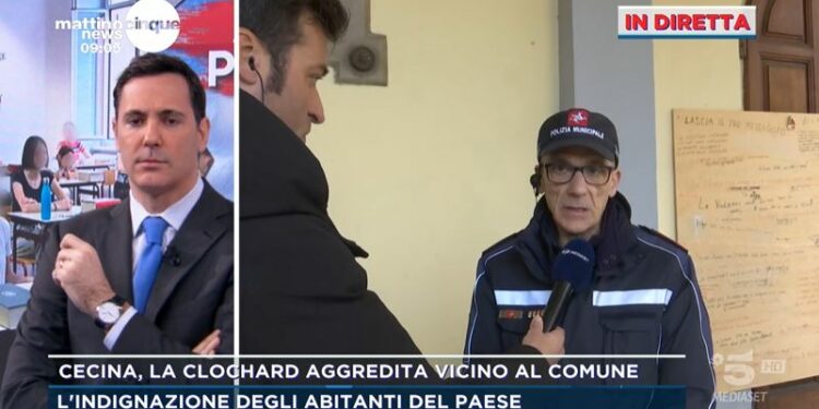 Cecina, clochard aggredita (Mattino Cinque)