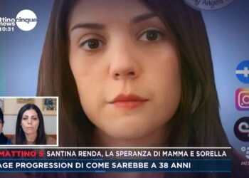 Santina Renda, l'age progression a Mattino5