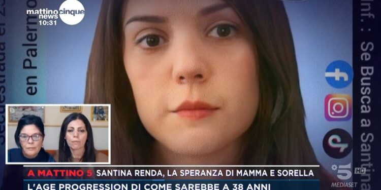 Santina Renda, l'age progression a Mattino5