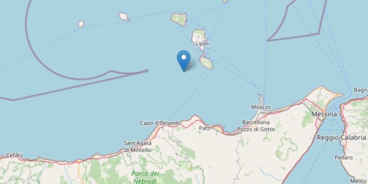 Terremoto Isole Eolie 4 dicembre 2022 (foto: INGV)