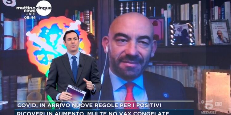 Matteo Bassetti a Mattino5