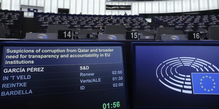 Qatargate, Parlamento Ue