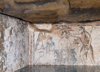 Particolare delle catacombe di Ponziano (foto dal web)