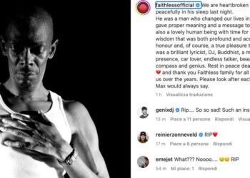 Maxi Jazz è morto, l'annuncio dei Faithless