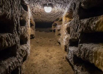 Roma, catacombe di san Callisto (foto dal web)