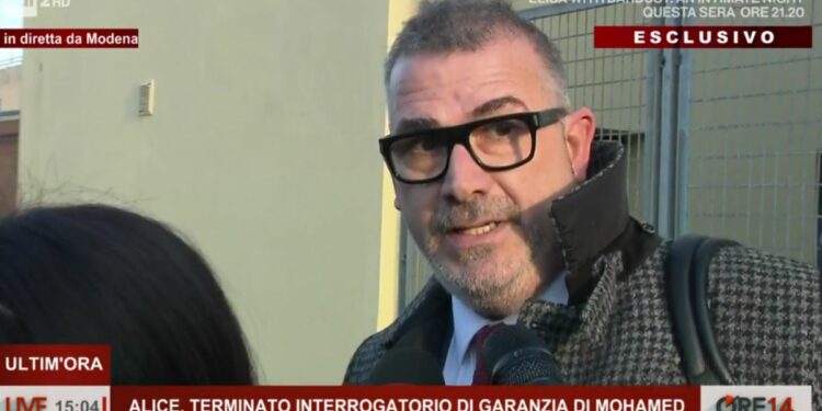 Roberto Ghini, l'avvocato di Mohamed indagato dell'omicidio di Alice Neri (Rai 2, diretta ore 14)