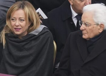 Meloni con Mattarella