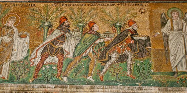 I magi (Ravenna, S. Apollinare Nuovo, VI sec.)