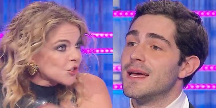 Claudia Gerini contro Tommaso Zorzi a Boomerissima