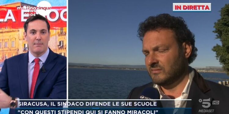 Il sindaco di Siracusa a Mattino5