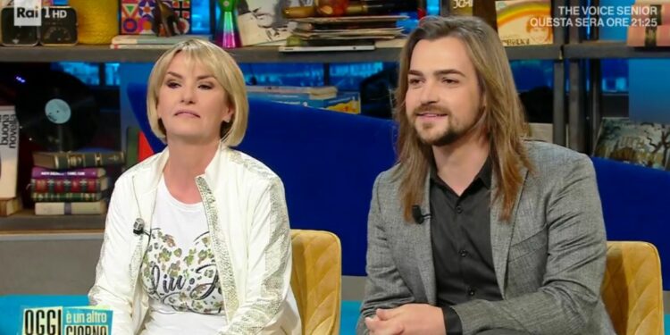 Valerio Scanu e sua madre Sonia (Rai 1, Oggi è un altro giorno)