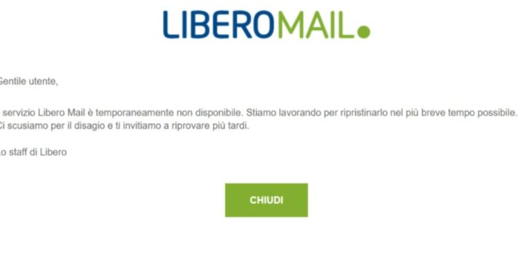 Libero mail e Virgilio ancora malfunzionamenti