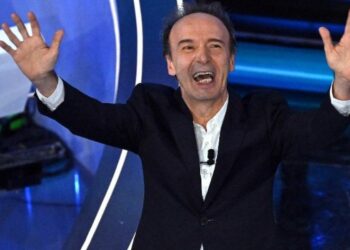 Benigni a Sanremo 2023 (Twitter)