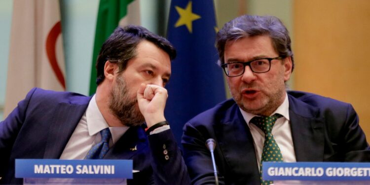 Ministri Salvini e Giorgetti