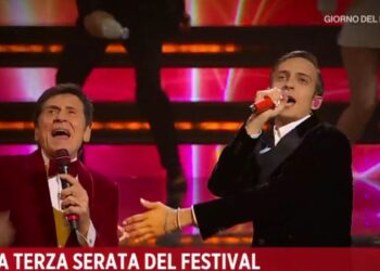 Sangiovanni e Gianni Morandi a Sanremo 2023