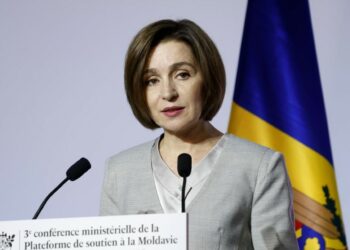 La presidente della Moldavia Maia Sandu (LaPresse)