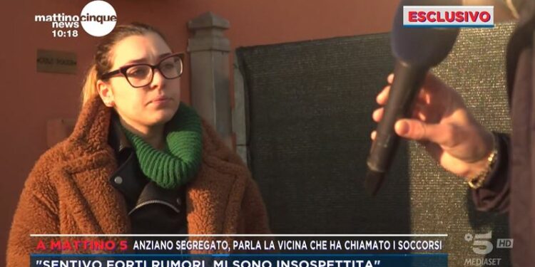 Anziano segregato a Piacenza (Mattino 5)