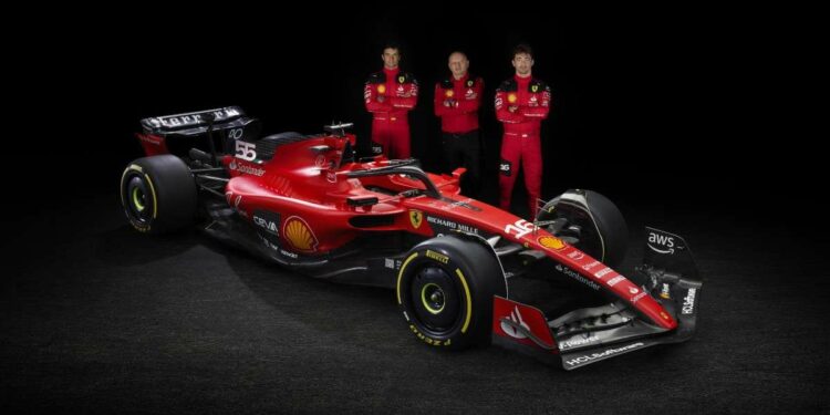 La presentazione della Ferrari SF-23 (Lapresse)