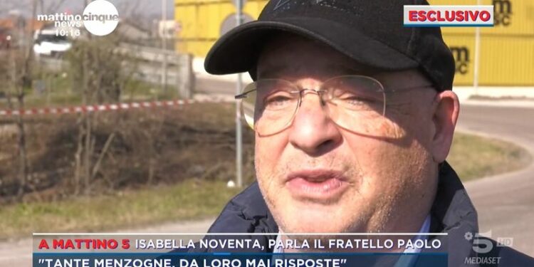 Il fratello di Isabella Noventa a Mattino 5