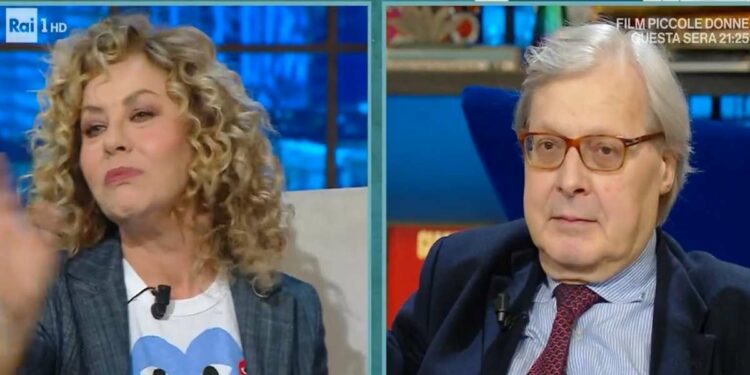 Eva Grimaldi e Vittorio Sgarbi, Oggi è un altro giorno