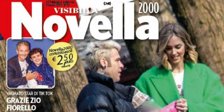 Fedez e Chiara Ferragni, foto da Novella 2000