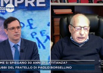 Salvatore Borsellino a Mattino5