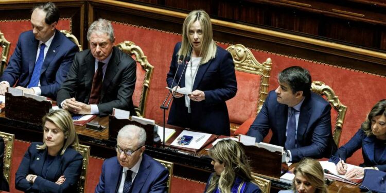 Premier Meloni al Senato