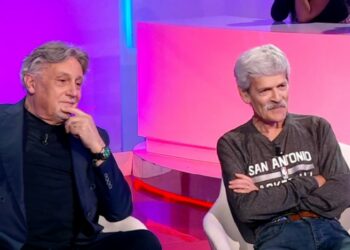 Gigi Sammarchi e Andrea Roncato (BellaMa', Rai 2, 2023)