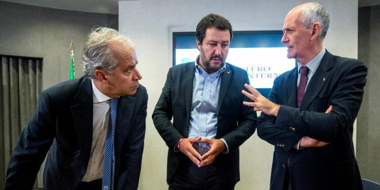 Gabrielli, Salvini e Piantedosi