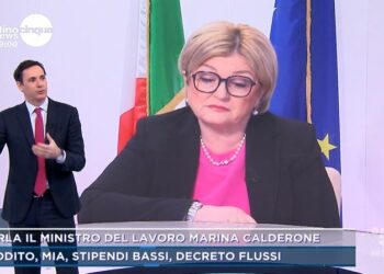 Ministra Calderone a Mattino Cinque News