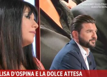 Elisa D'Ospina e Stefano Macchi a "Storie italiane"