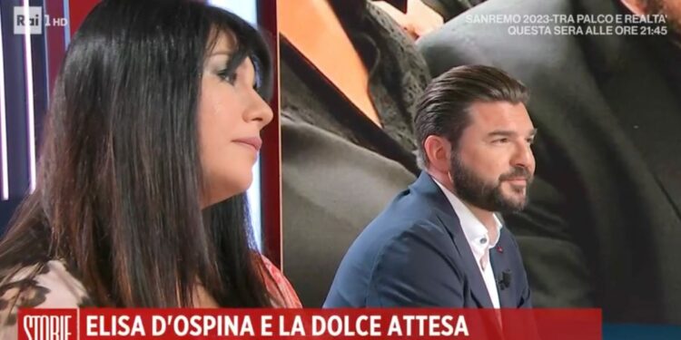 Elisa D'Ospina e Stefano Macchi a "Storie italiane"