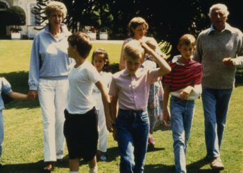 La famiglia Agnelli (Foto: 1986, LaPresse)