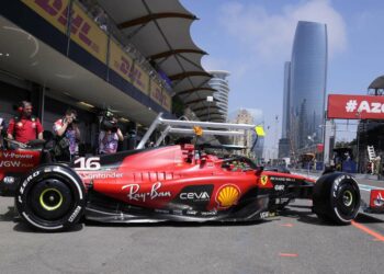 Leclerc Baku Ferrari Formula 1