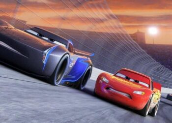 Una scena di Cars 3