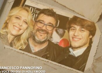 Francesco Pannofino con la moglie Emanuela Rossi e il figlio Andrea