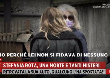 Un'amica di Stefania Rota a Storie Italiane