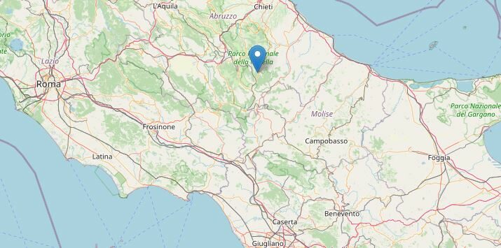 Terremoto a Chieti, INGV