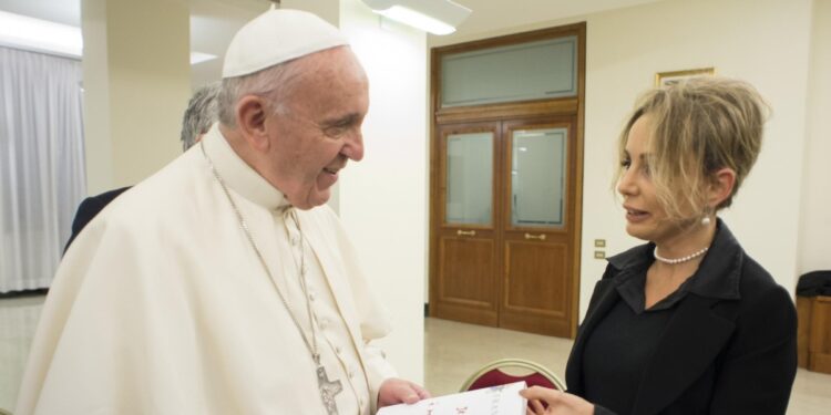 Papa Francesco e Marina Berlusconi