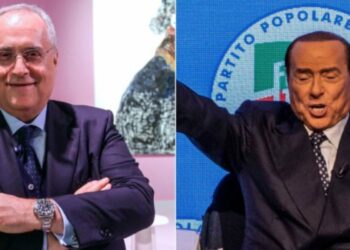 Claudio Lotito e Silvio Berlusconi. (Foto: Web)