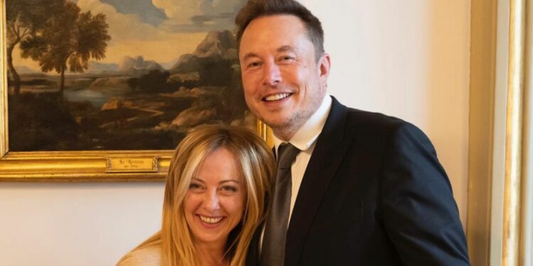 Elon Musk Giorgia Meloni