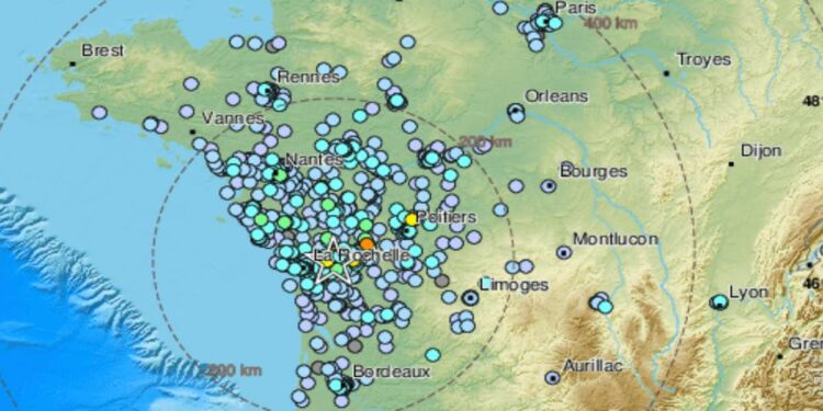 Terremoto in Francia