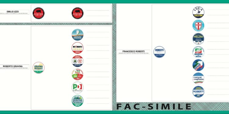 fac-simile Regionali Molise